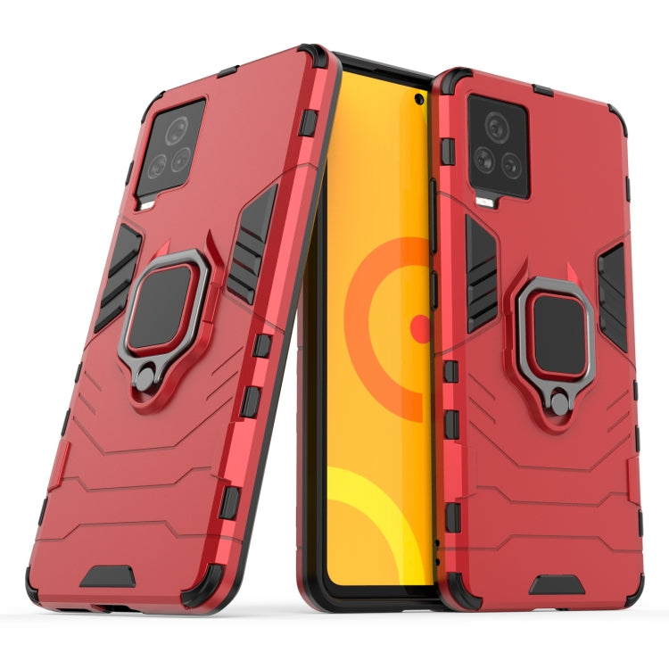 For Vivo iQOO 7 PC + TPU Shockproof Protective Case with Magnetic Ring Holder