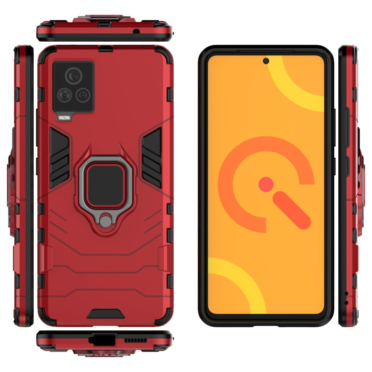 For Vivo iQOO 7 PC + TPU Shockproof Protective Case with Magnetic Ring Holder