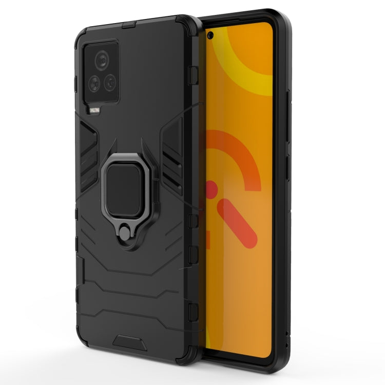 For Vivo iQOO 7 PC + TPU Shockproof Protective Case with Magnetic Ring Holder