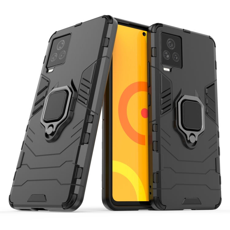 For Vivo iQOO 7 PC + TPU Shockproof Protective Case with Magnetic Ring Holder