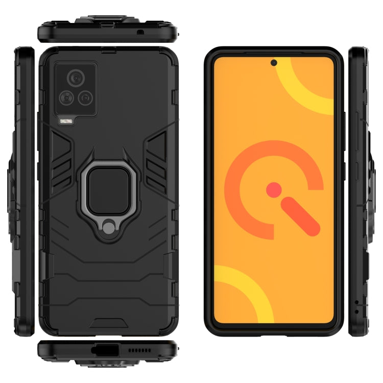 For Vivo iQOO 7 PC + TPU Shockproof Protective Case with Magnetic Ring Holder