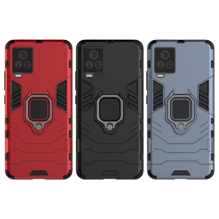 For Vivo iQOO 7 PC + TPU Shockproof Protective Case with Magnetic Ring Holder