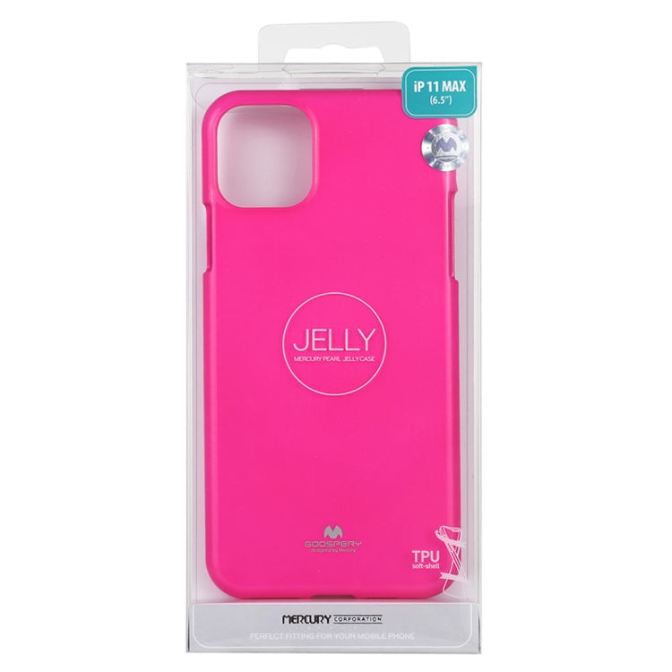 For iPhone 11 Pro Max MERCURY GOOSPERY JELLY TPU Fluorescence Shockproof and Scratch Case