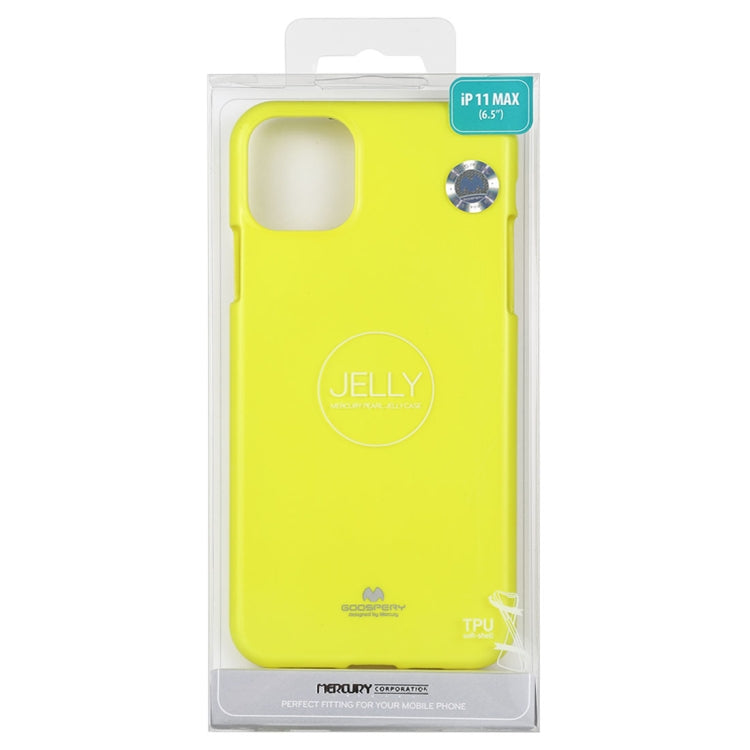 For iPhone 11 Pro Max MERCURY GOOSPERY JELLY TPU Fluorescence Shockproof and Scratch Case