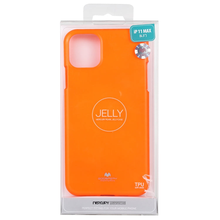 For iPhone 11 Pro Max MERCURY GOOSPERY JELLY TPU Fluorescence Shockproof and Scratch Case