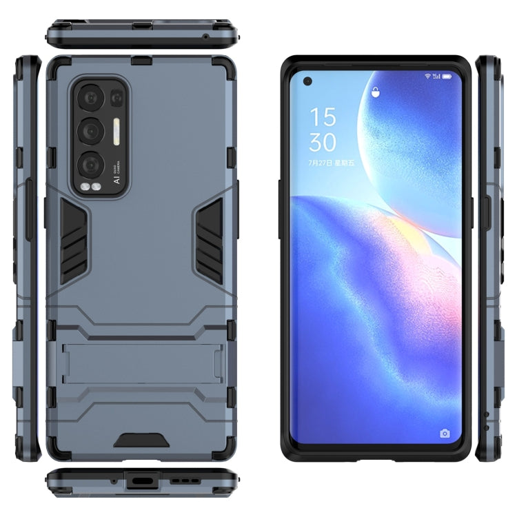 For OPPO Reno5 Pro Plus PC + TPU Shockproof Protective Case with Holder