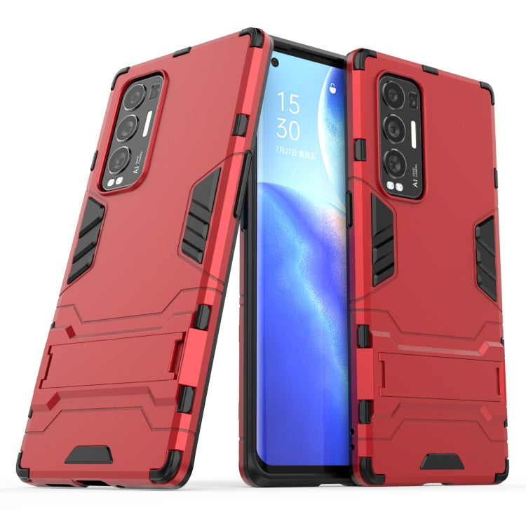 For OPPO Reno5 Pro Plus PC + TPU Shockproof Protective Case with Holder