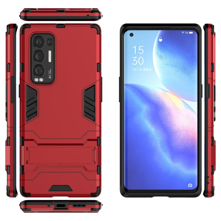 For OPPO Reno5 Pro Plus PC + TPU Shockproof Protective Case with Holder