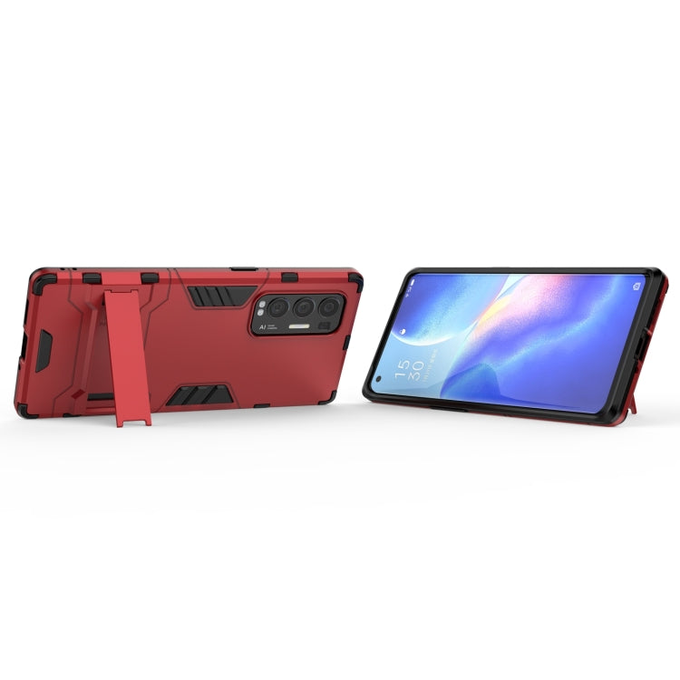 For OPPO Reno5 Pro Plus PC + TPU Shockproof Protective Case with Holder