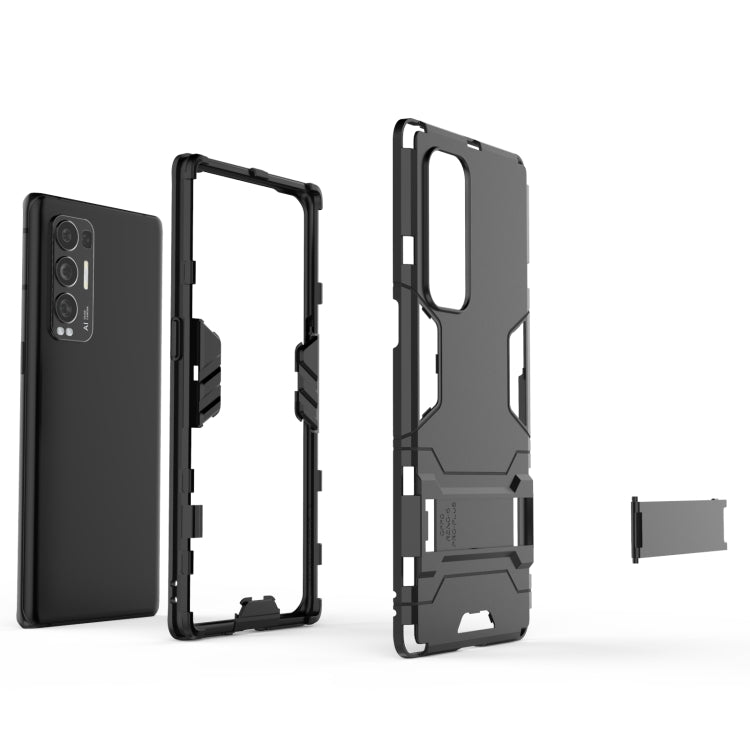 For OPPO Reno5 Pro Plus PC + TPU Shockproof Protective Case with Holder