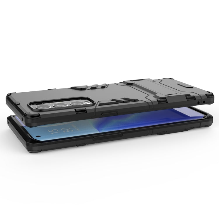 For OPPO Reno5 Pro Plus PC + TPU Shockproof Protective Case with Holder