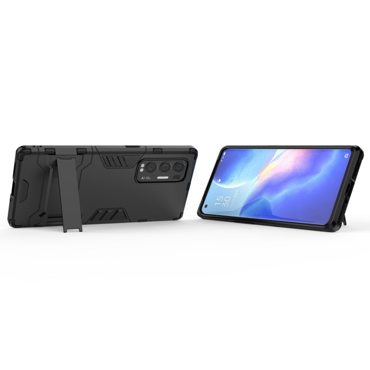 For OPPO Reno5 Pro Plus PC + TPU Shockproof Protective Case with Holder