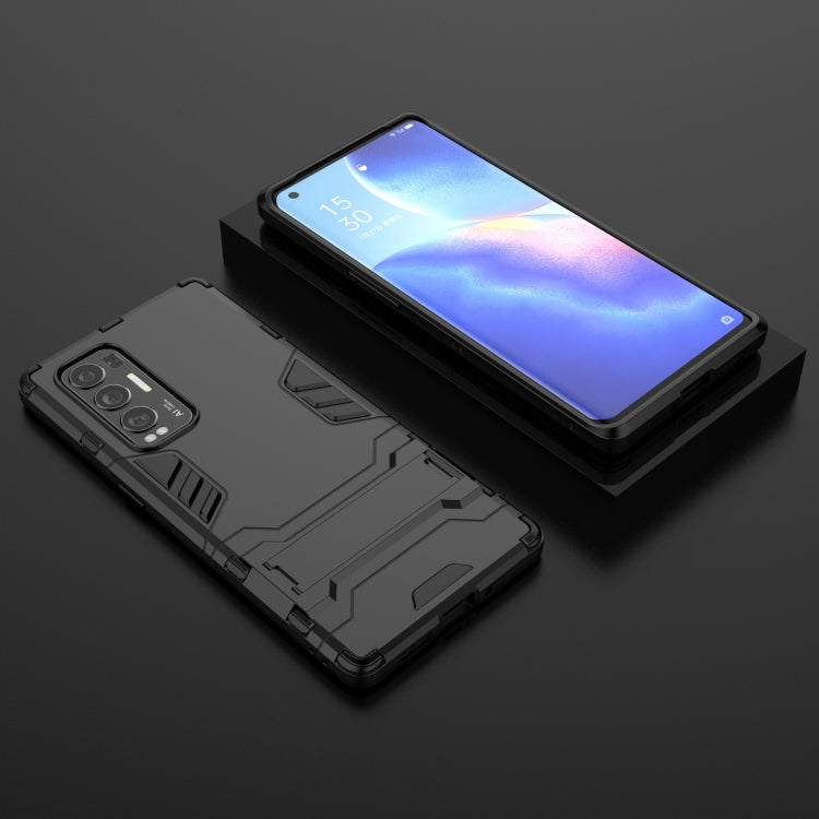 For OPPO Reno5 Pro Plus PC + TPU Shockproof Protective Case with Holder