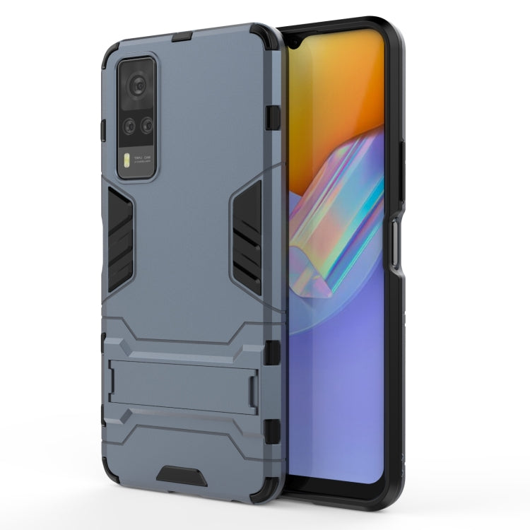 For Vivo Y51(2020 India) PC + TPU Shockproof Protective Case with Holder