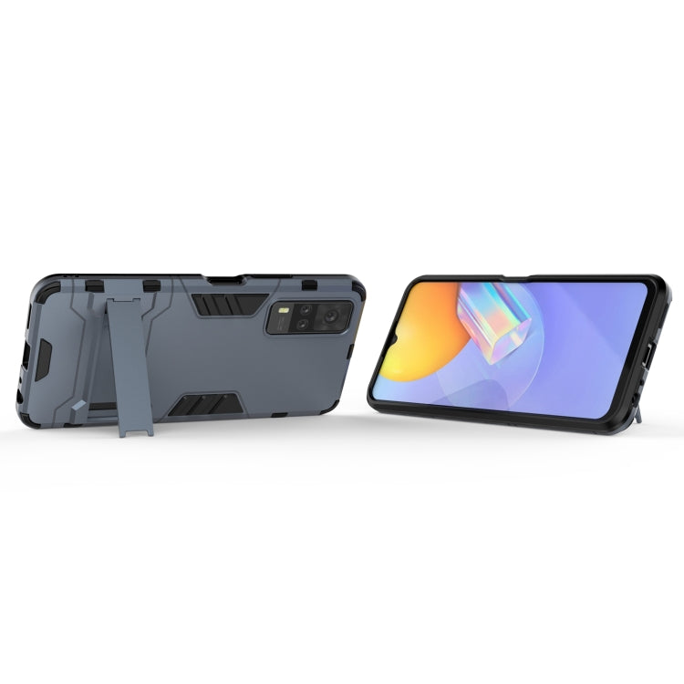 For Vivo Y51(2020 India) PC + TPU Shockproof Protective Case with Holder