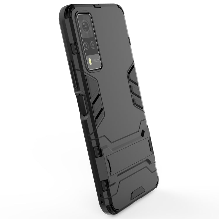 For Vivo Y51(2020 India) PC + TPU Shockproof Protective Case with Holder