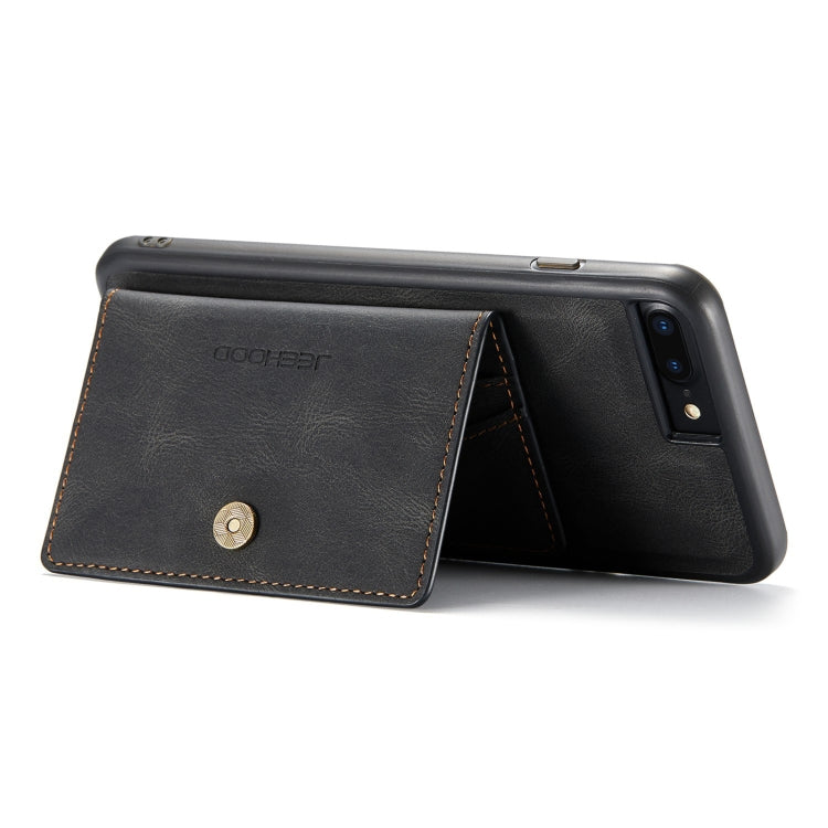 JEEHOOD Retro Magnetic Detachable Protective Case with Wallet & Card Slot & Holder For iPhone 8 Plus & 7 Plus