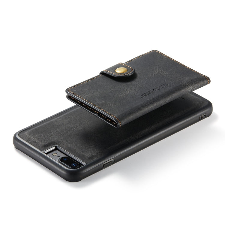 JEEHOOD Retro Magnetic Detachable Protective Case with Wallet & Card Slot & Holder For iPhone 8 Plus & 7 Plus