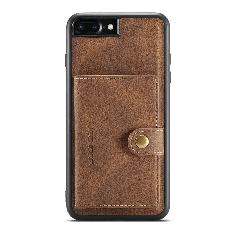 JEEHOOD Retro Magnetic Detachable Protective Case with Wallet & Card Slot & Holder For iPhone 8 Plus & 7 Plus