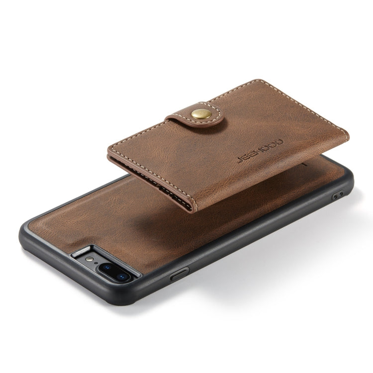 JEEHOOD Retro Magnetic Detachable Protective Case with Wallet & Card Slot & Holder For iPhone 8 Plus & 7 Plus