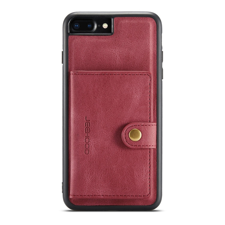 JEEHOOD Retro Magnetic Detachable Protective Case with Wallet & Card Slot & Holder For iPhone 8 Plus & 7 Plus