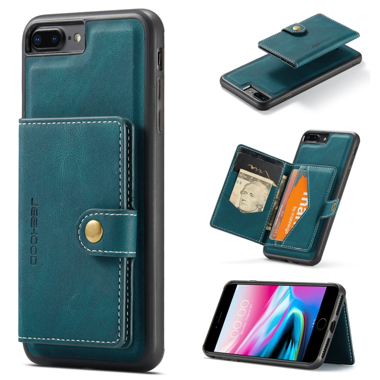 JEEHOOD Retro Magnetic Detachable Protective Case with Wallet & Card Slot & Holder For iPhone 8 Plus & 7 Plus