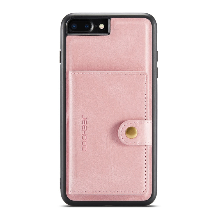 JEEHOOD Retro Magnetic Detachable Protective Case with Wallet & Card Slot & Holder For iPhone 8 Plus & 7 Plus