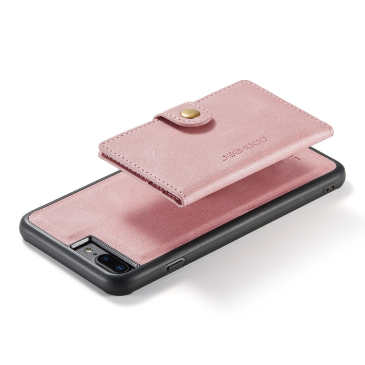 JEEHOOD Retro Magnetic Detachable Protective Case with Wallet & Card Slot & Holder For iPhone 8 Plus & 7 Plus