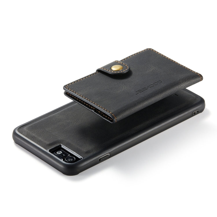 For iPhone SE 2022 / SE 2020 / 8 / 7 JEEHOOD Retro Magnetic Detachable Protective Case with Wallet & Card Slot & Holder