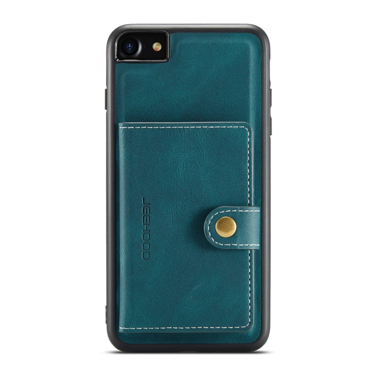 For iPhone SE 2022 / SE 2020 / 8 / 7 JEEHOOD Retro Magnetic Detachable Protective Case with Wallet & Card Slot & Holder