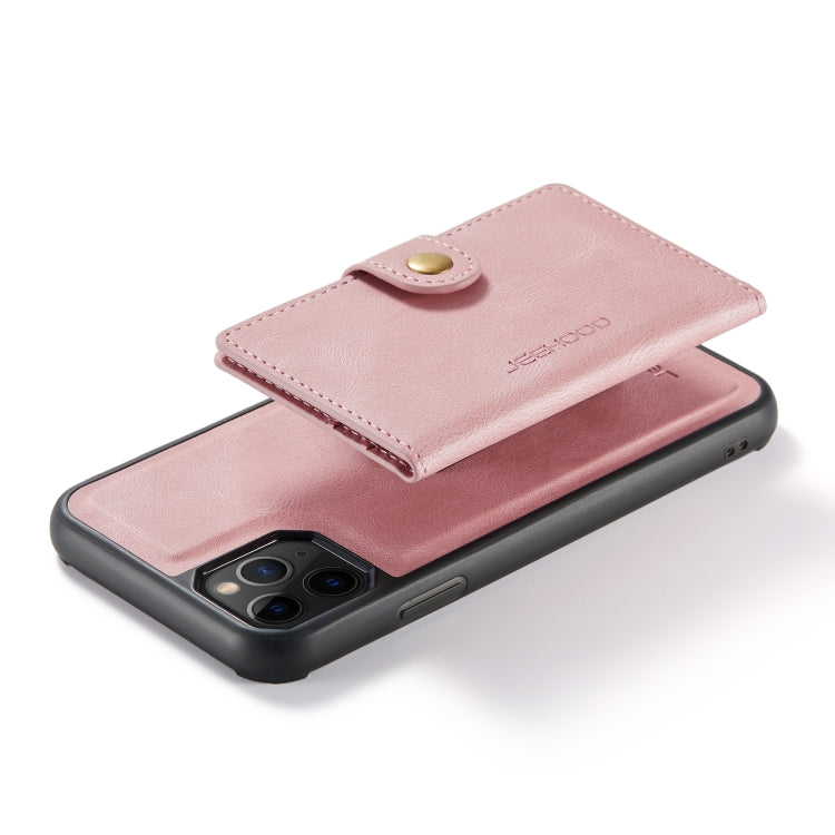 For iPhone 11 Pro Max JEEHOOD Retro Magnetic Detachable Protective Case with Wallet & Card Slot & Holder