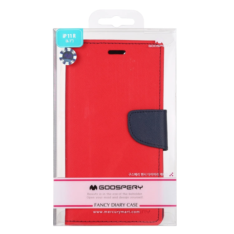 For iPhone 11 MERCURY GOOSPERY FANCY DIARY Horizontal Flip Leather Case with Holder & Card Slots & Wallet