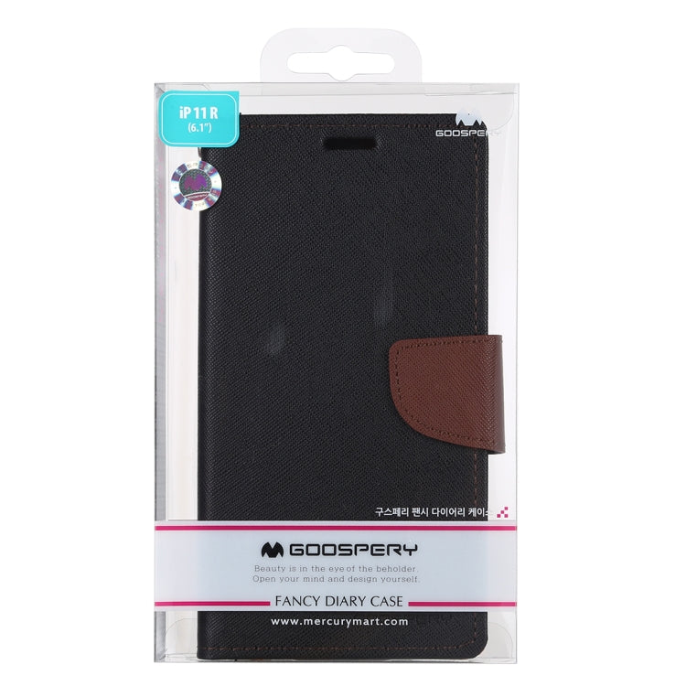 For iPhone 11 MERCURY GOOSPERY FANCY DIARY Horizontal Flip Leather Case with Holder & Card Slots & Wallet