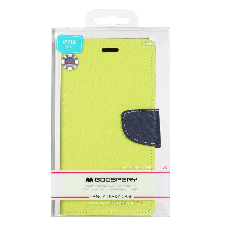 For iPhone 11 MERCURY GOOSPERY FANCY DIARY Horizontal Flip Leather Case with Holder & Card Slots & Wallet