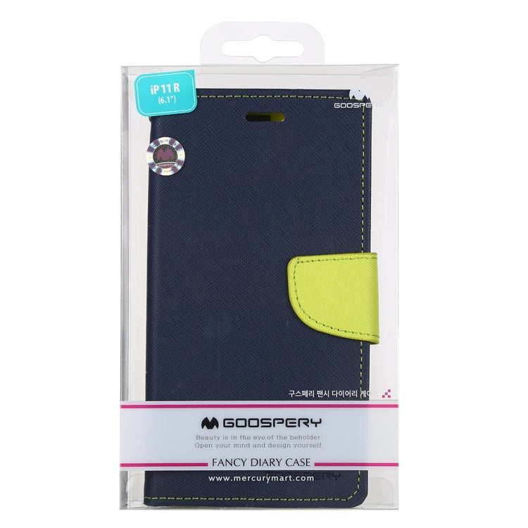 For iPhone 11 MERCURY GOOSPERY FANCY DIARY Horizontal Flip Leather Case with Holder & Card Slots & Wallet