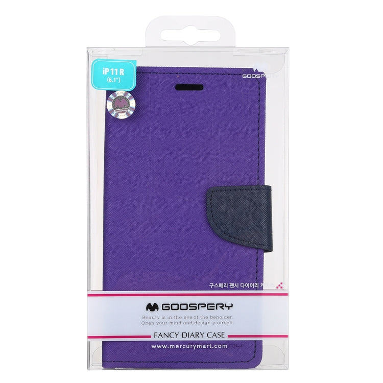 For iPhone 11 MERCURY GOOSPERY FANCY DIARY Horizontal Flip Leather Case with Holder & Card Slots & Wallet