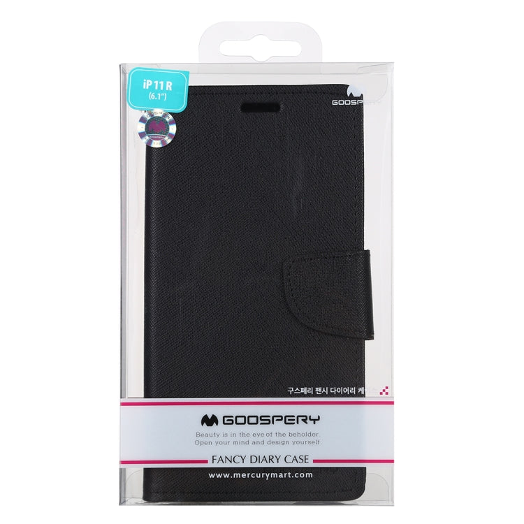 For iPhone 11 MERCURY GOOSPERY FANCY DIARY Horizontal Flip Leather Case with Holder & Card Slots & Wallet