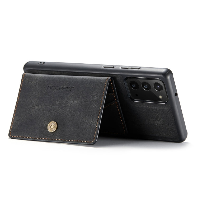 For Samsung Galaxy Note20 JEEHOOD Retro Magnetic Detachable Protective Case with Wallet & Card Slot & Holder