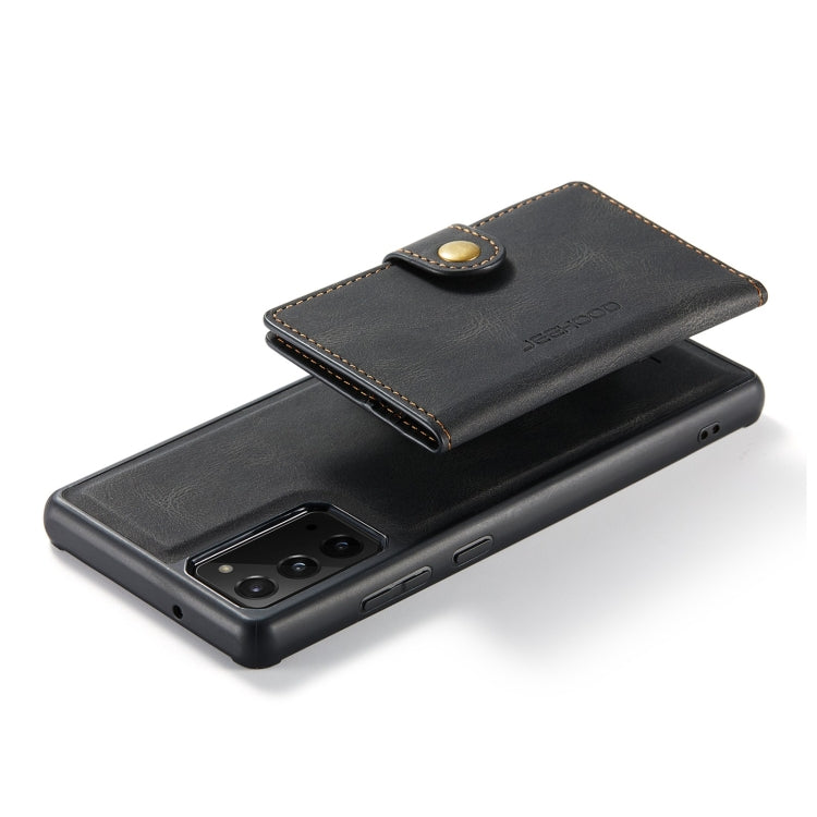 For Samsung Galaxy Note20 JEEHOOD Retro Magnetic Detachable Protective Case with Wallet & Card Slot & Holder
