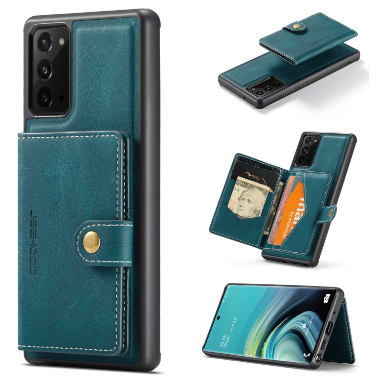 For Samsung Galaxy Note20 JEEHOOD Retro Magnetic Detachable Protective Case with Wallet & Card Slot & Holder