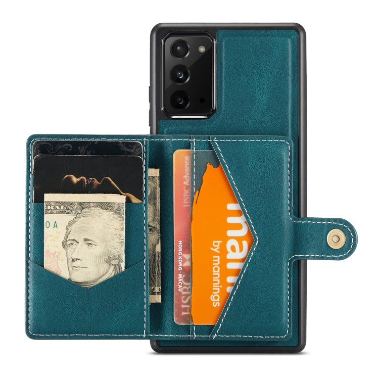 For Samsung Galaxy Note20 JEEHOOD Retro Magnetic Detachable Protective Case with Wallet & Card Slot & Holder
