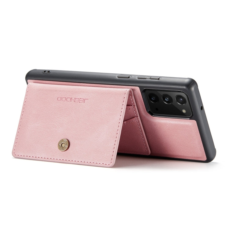For Samsung Galaxy Note20 JEEHOOD Retro Magnetic Detachable Protective Case with Wallet & Card Slot & Holder