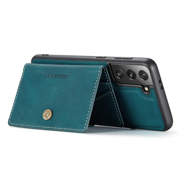 For Samsung Galaxy S21 5G JEEHOOD Retro Magnetic Detachable Protective Case with Wallet & Card Slot & Holder