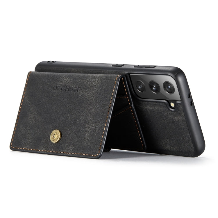 For Samsung Galaxy S21+ 5G JEEHOOD Retro Magnetic Detachable Protective Case with Wallet & Card Slot & Holder