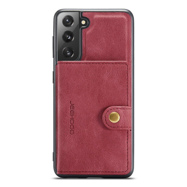 For Samsung Galaxy S21+ 5G JEEHOOD Retro Magnetic Detachable Protective Case with Wallet & Card Slot & Holder