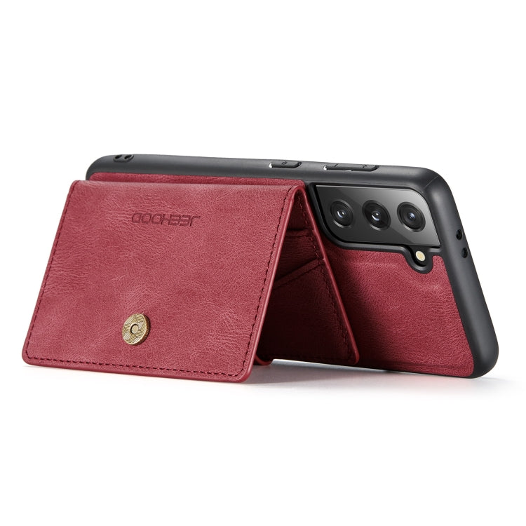 For Samsung Galaxy S21+ 5G JEEHOOD Retro Magnetic Detachable Protective Case with Wallet & Card Slot & Holder