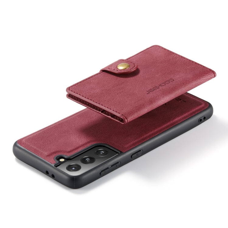 For Samsung Galaxy S21+ 5G JEEHOOD Retro Magnetic Detachable Protective Case with Wallet & Card Slot & Holder