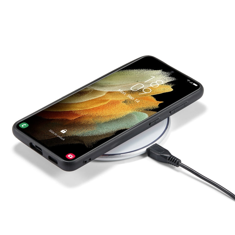 For Samsung Galaxy S21+ 5G JEEHOOD Retro Magnetic Detachable Protective Case with Wallet & Card Slot & Holder