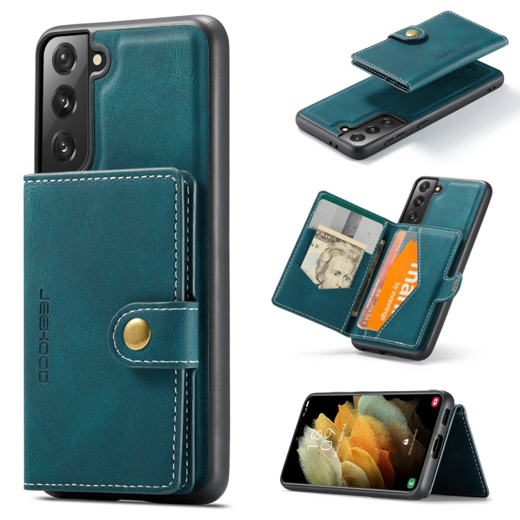 For Samsung Galaxy S21+ 5G JEEHOOD Retro Magnetic Detachable Protective Case with Wallet & Card Slot & Holder