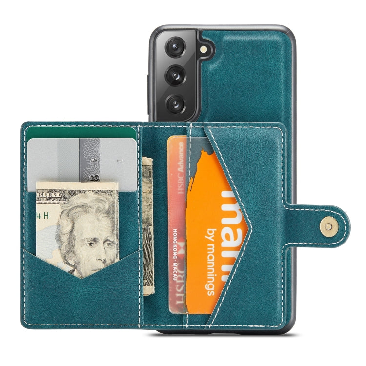 For Samsung Galaxy S21+ 5G JEEHOOD Retro Magnetic Detachable Protective Case with Wallet & Card Slot & Holder